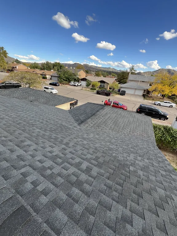 After: Southeast Albuquerque roof valley before and after hail damage roof replacement