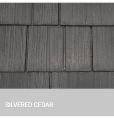 Enviroshake Silvered Cedar composite shake swatch