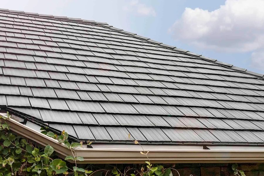 Close-up of Enviroshake composite shake roofing texture