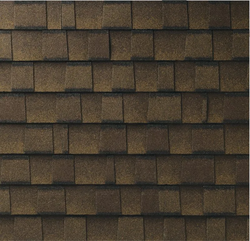 GAF Timberline UHDZ shingle swatch in Barkwood
