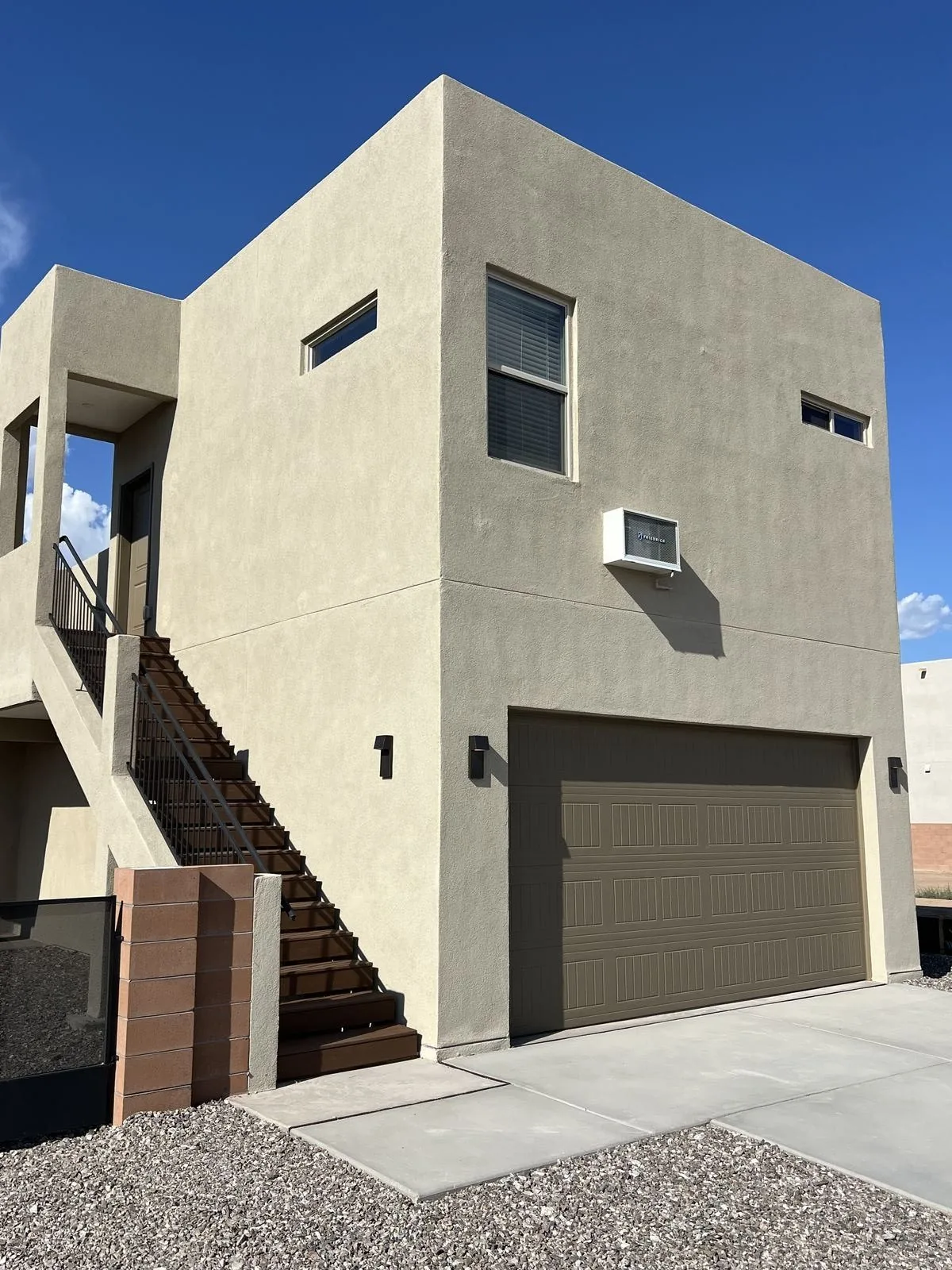 Roof inspection in progress on an Albuquerque home