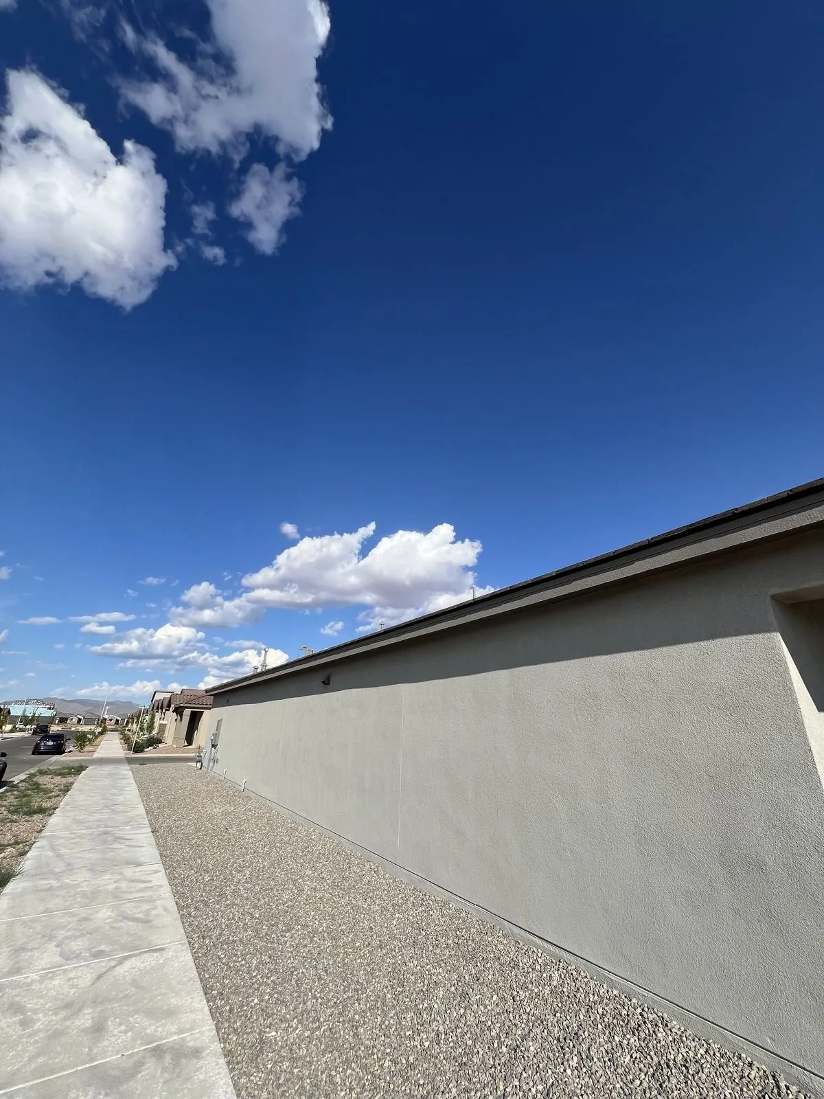 Stucco exterior wall on an Albuquerque home