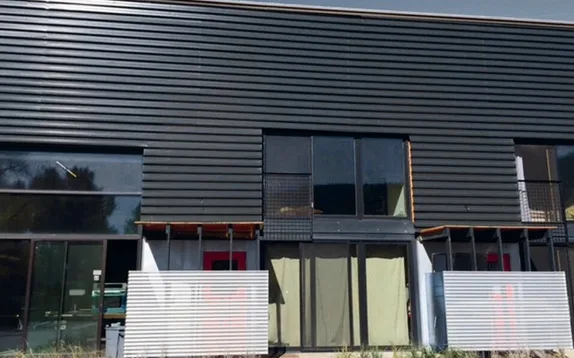 Zia 7/8 corrugated metal roof panel installed