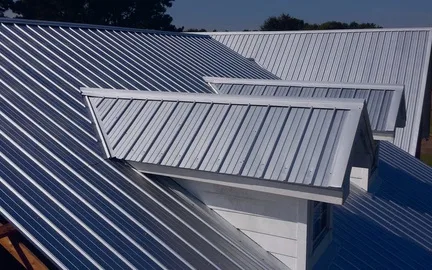 Zia PBR R-panel metal roof installed