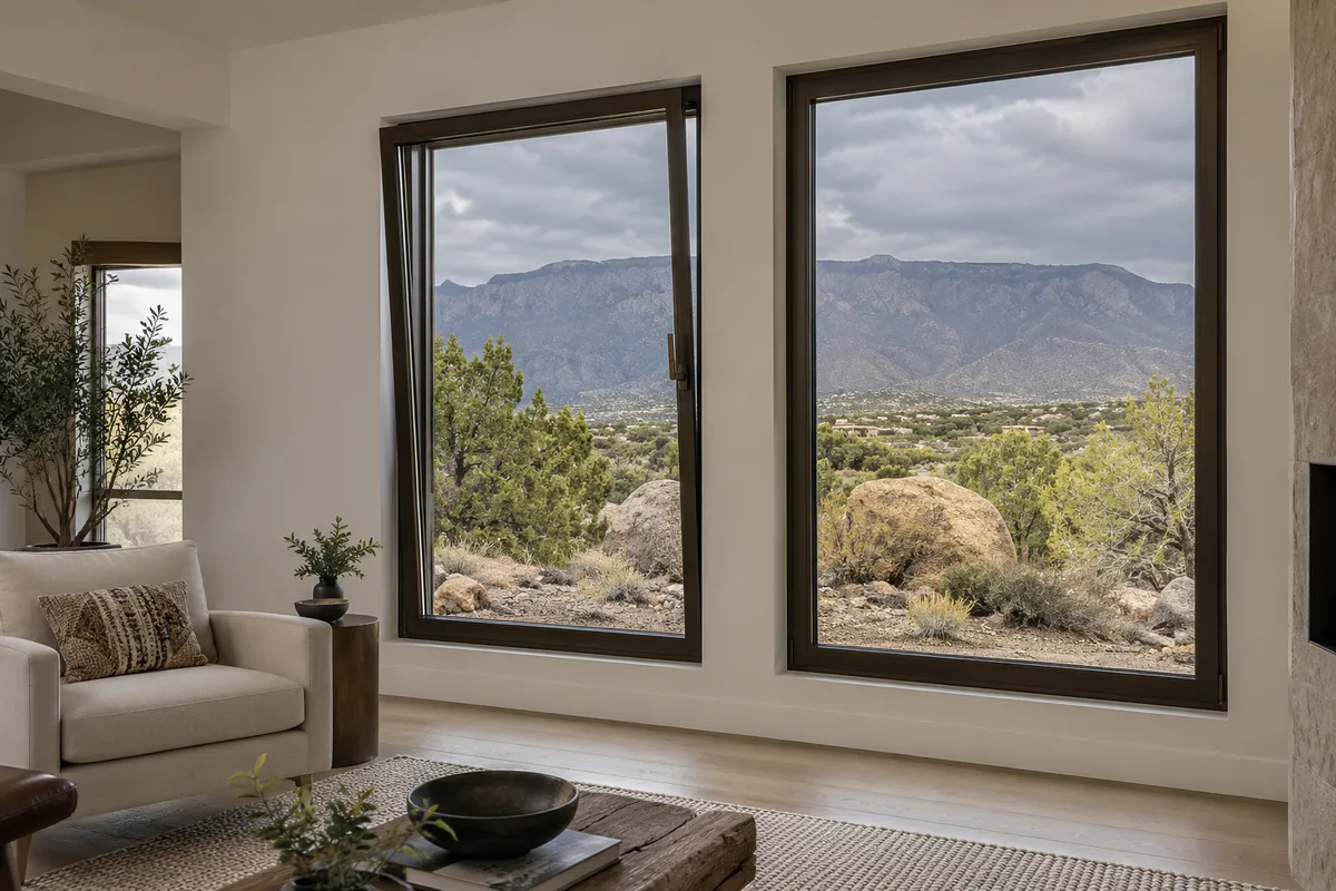 Tilt and turn windows on a modern home (representative image)